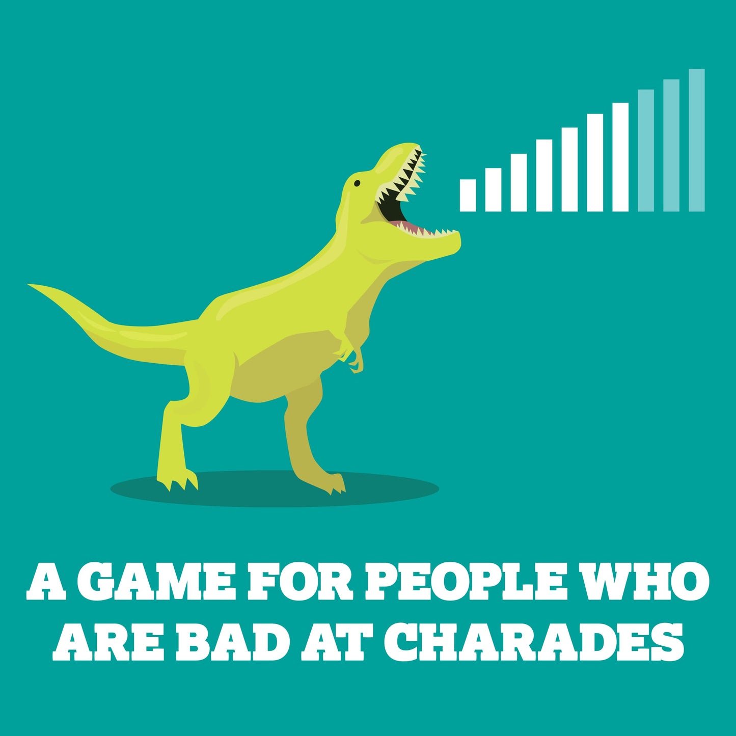 Exploding Kittens On a Scale of One to T-Rex 2-8 Players - Ages 7+ - 15 Minutes to Play - Charades Style Acting Card Game - Party Game, Family Game