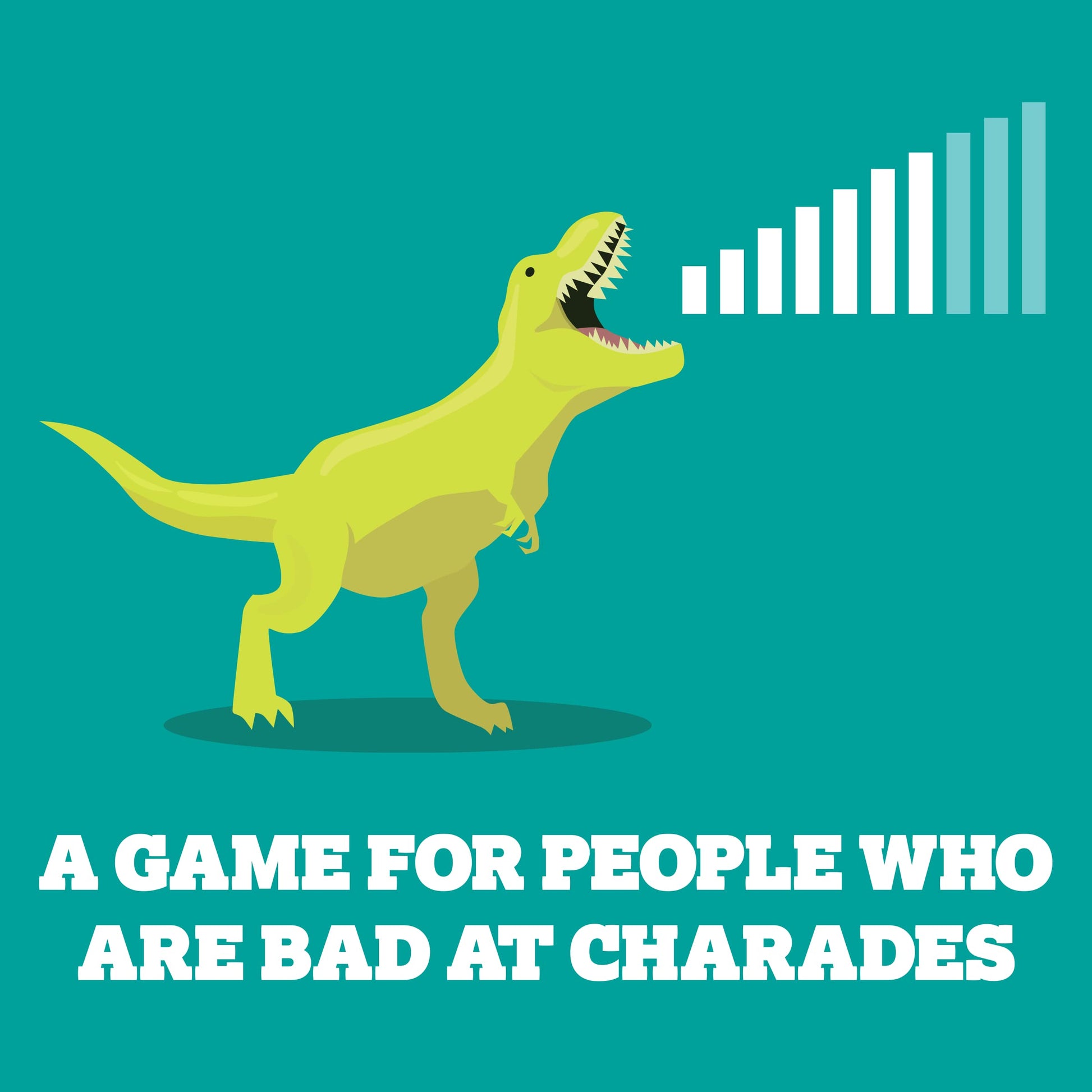 Exploding Kittens On a Scale of One to T-Rex 2-8 Players - Ages 7+ - 15 Minutes to Play - Charades Style Acting Card Game - Party Game, Family Game