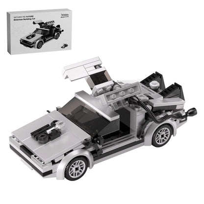 Latephiy Future Delorean Building Kit, BTTF Time Machine Car Building Set, Classic 80s Movie Collectibles, Great Gifts and Toys for Fans (212 Pieces)
