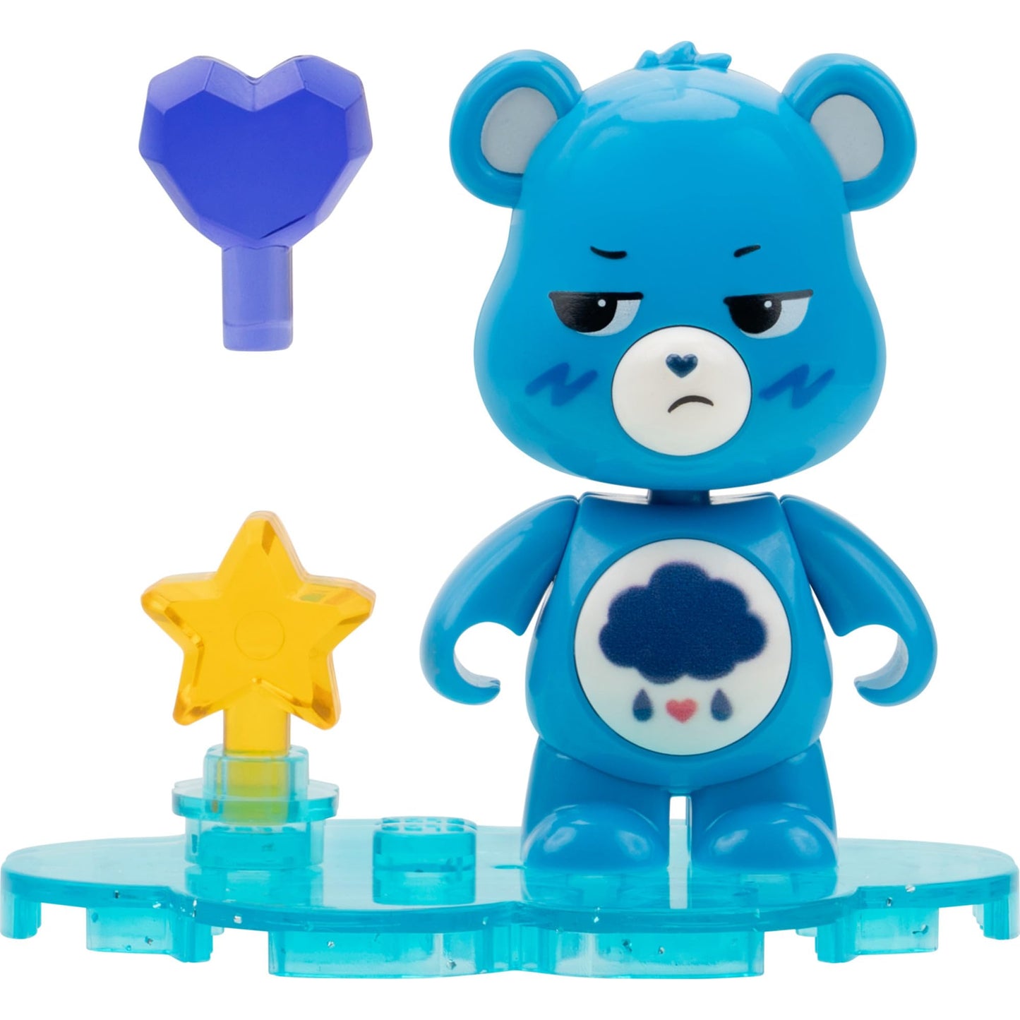BLDR Care Bears Mini Figure 6-Pack (Series One) - Six 1.5-Inch Buildable Figures Plus Accessories and Bases with 48 Pieces, 0391 (Amazon Exclusive)