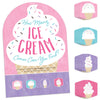 Big Dot of Happiness Scoop Up The Fun - Ice Cream - Sprinkles Party Scavenger Hunt - 1 Stand and 48 Game Pieces - Hide and Find Game
