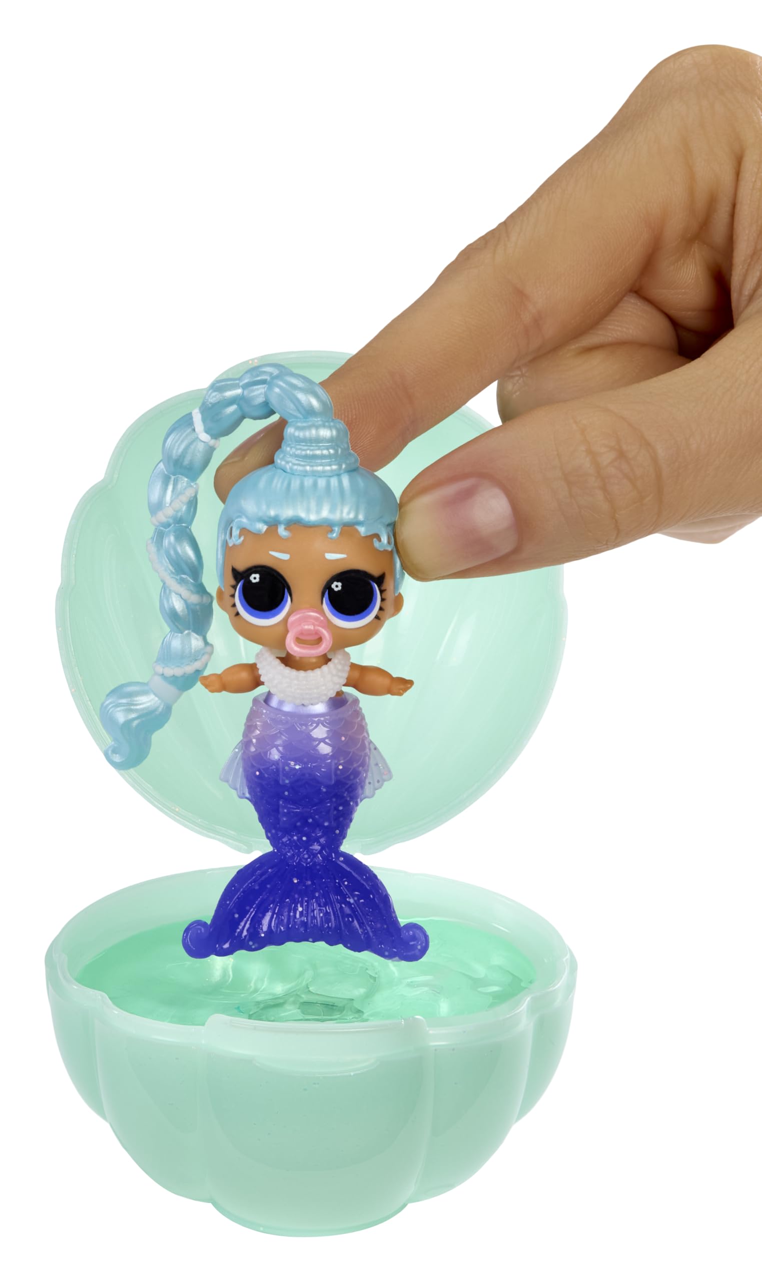 LOL Surprise Mermaids Makeover Magic Baby Sisters with Color-Changing Mermaid Tails and Shell-Inspired Display Ball, Collectible Dolls, Kids Ages 4+