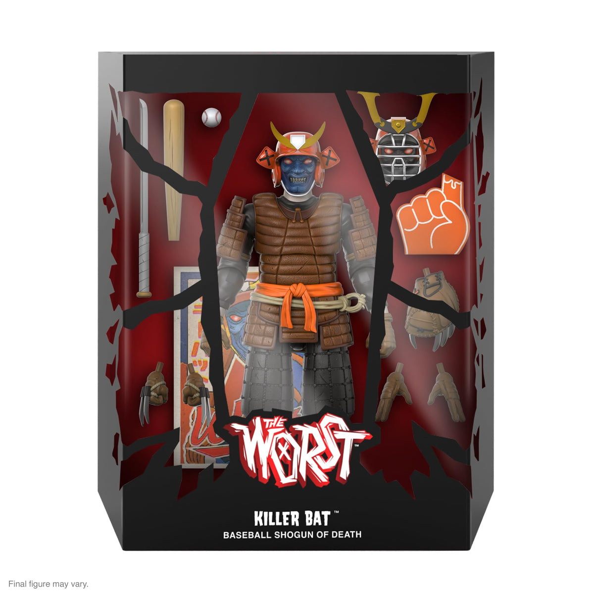 Super7 ULTIMATES! The Worst Killer Bat - 7" The Worst Action Figure with Accessories Collectibles and Retro Toys
