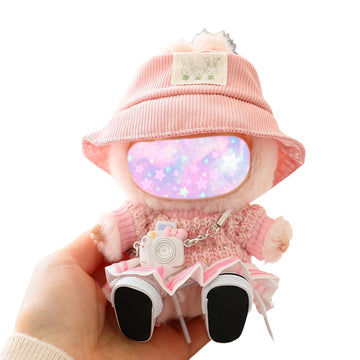 17cm Doll Clothes Set, 5 Pieces Dress Outfit Set for 6.7inch Doll Suit, Fashion Chic Hat & Clothes Accessories for 1st/2nd/3rd Gen Dolls Play &