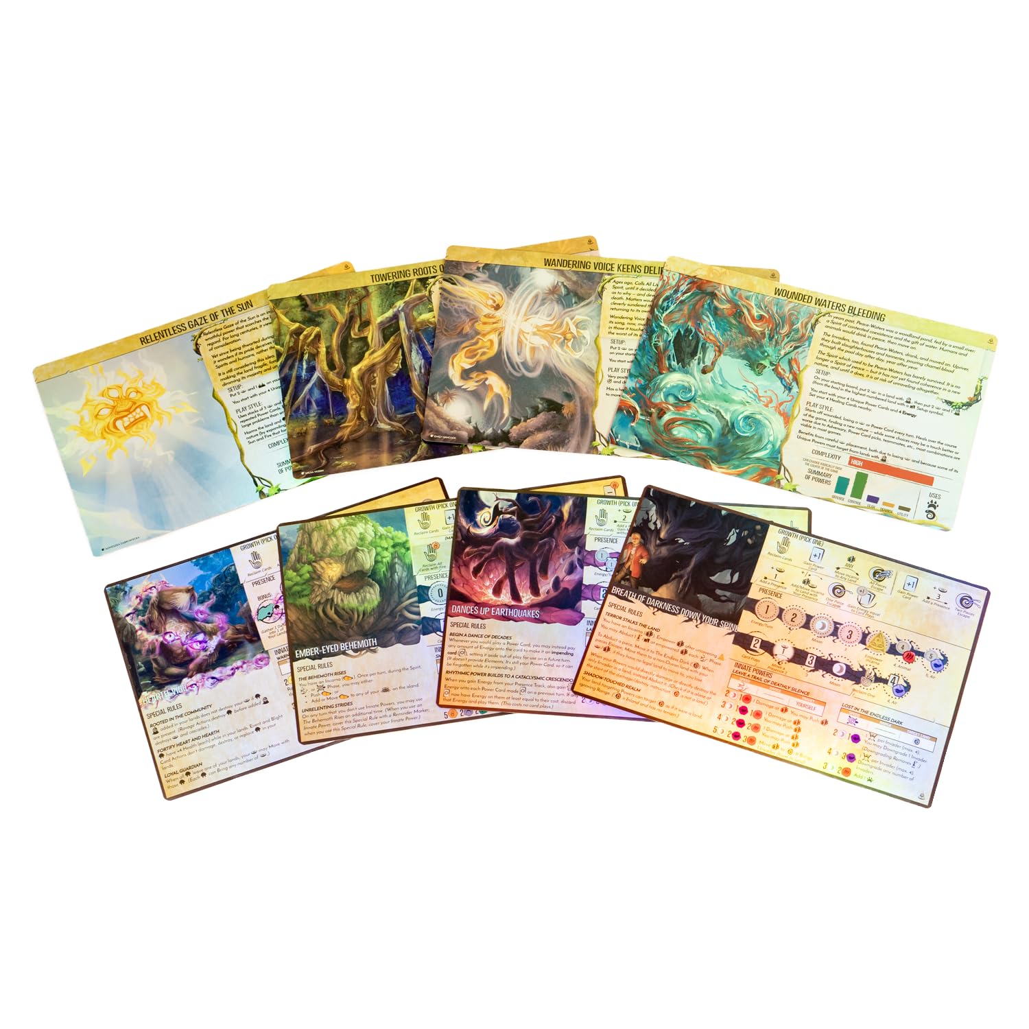 Greater Than Games | Spirit Island: Nature Incarnate - Foil Panels | Cooperative Strategy Board Game Accessory | Premium Component Upgrade