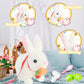 lonfypeng Hopping Rabbit Interactive Electronic Pet Plush Bunny Toy with Sounds and Movements Animated Walking Wiggle Ears Twitch Nose Gift