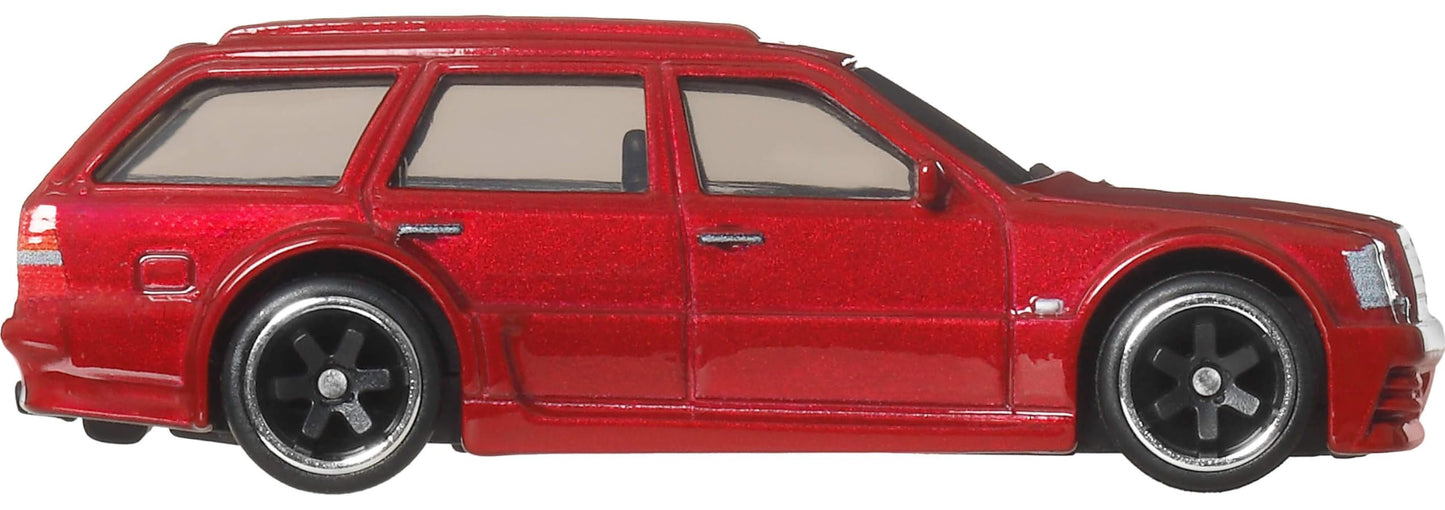 Hot Wheels Premium Car Culture Fast Wagons 1:64 Scale Die-Cast Mercedes-Benz AMG E 36 Estate Collectible with Real Riders Tires & Metal Body & Chassis