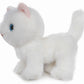 Ice King Bear Fluffy Little Cat Stuffed Animal Small Plush Toy 6 Inches (White)