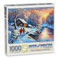Bits and Pieces 1000 Piece Puzzles for Adults - Large 20" x 27" Jigsaw Puzzles 1000 Pieces Winter Landscape, Random Die Cut, No 2 Pieces Alike, Snow