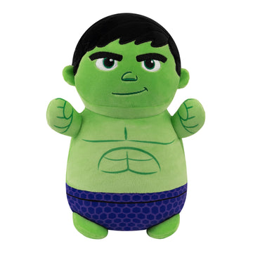 Squishmallows Original Marvel Spidey and His Amazing Friends 10-Inch Hulk HugMees - Medium-Sized Ultrasoft Official Jazwares Plush