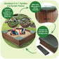Badger Basket 2-in-1 Sandbox & Garden Planter with Cover - Brown/Green