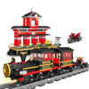 JIMUJIA Building Blocks Toys 583 Pieces Classic Train Set with Station Construction Brick Education Learning Toys for Kids 6+ Birthday for Boys