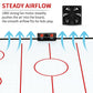 Air Hockey Table for Kids | Tabletop Air Hockey for Children, Girls, Boys, Teens with Air Hockey Pucks and Paddles, Electronic Fans