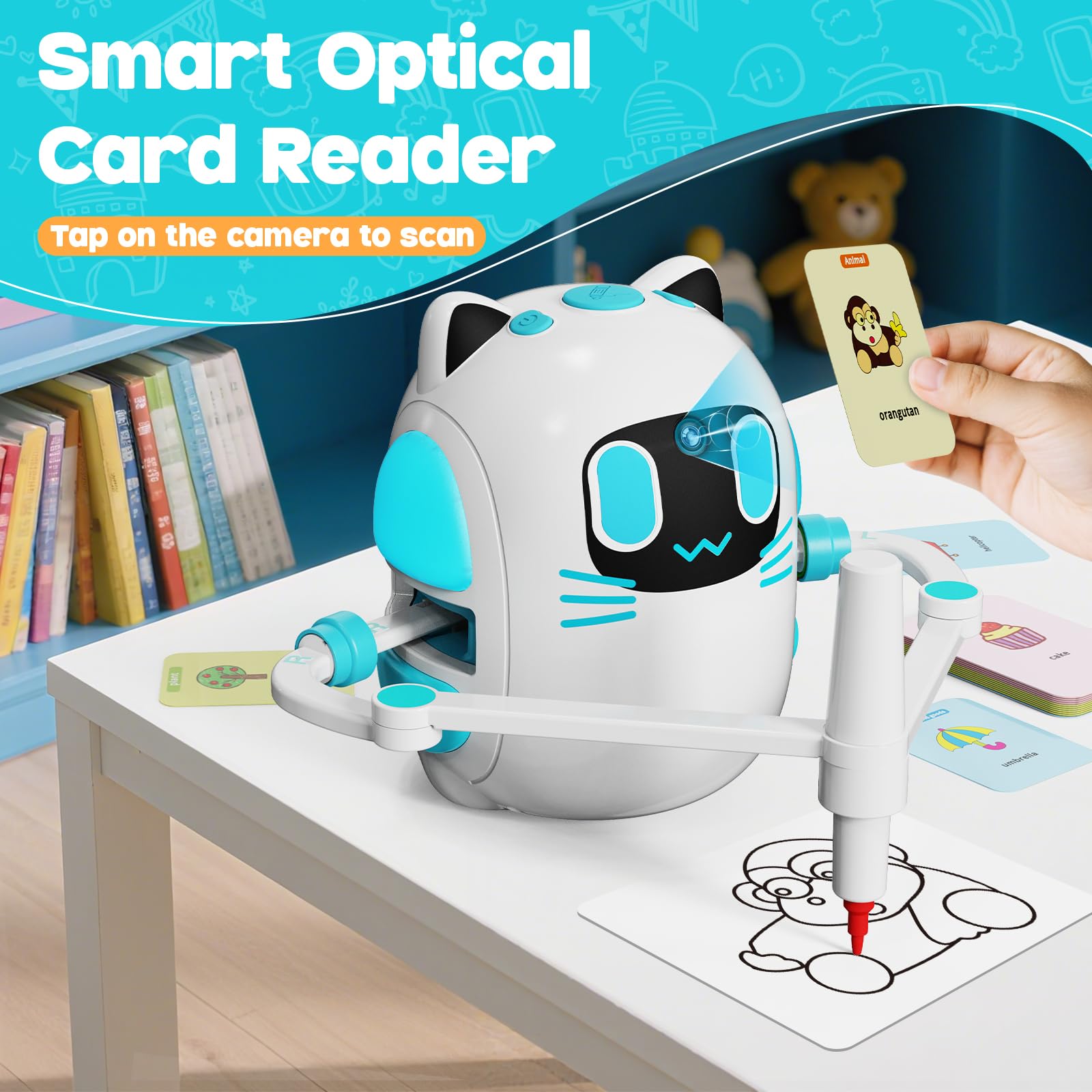 Drawing Robot for Kids with Camera Recognition, Smart Robot Drawing Machine