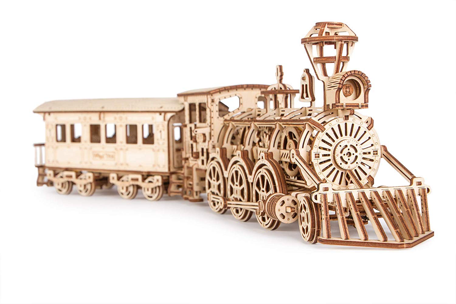 Wood Trick Toy Train Set 3D Wooden Puzzles for Adults to Build