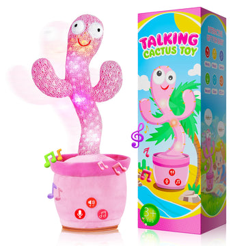 SANJOIN Dancing Talking Cactus Toy for Baby Toddlers, Baby Girl Toys with Adjustable Volume, Mimicking, Recording & Singing. Baby Toys for Girls