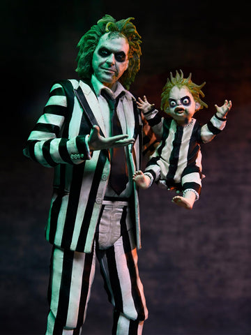 NECA Beetlejuice Striped Suit 7 inch Scale Ultimate Action Figure