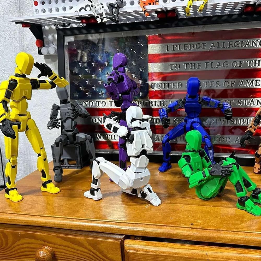 Yewmow Assembly Completed 2026 Upgrade Titan 13 Action Figure,Robot 13 Action Figures,3D Printed Multi Jointed Movable,Nova 13 Action Figure Set,Desk