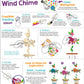 Works of Ahhh... Sloth Wind Chime Craft Kit - Classic Wood Paint Set for Kids, Includes Real Wood, Paints & Instructions