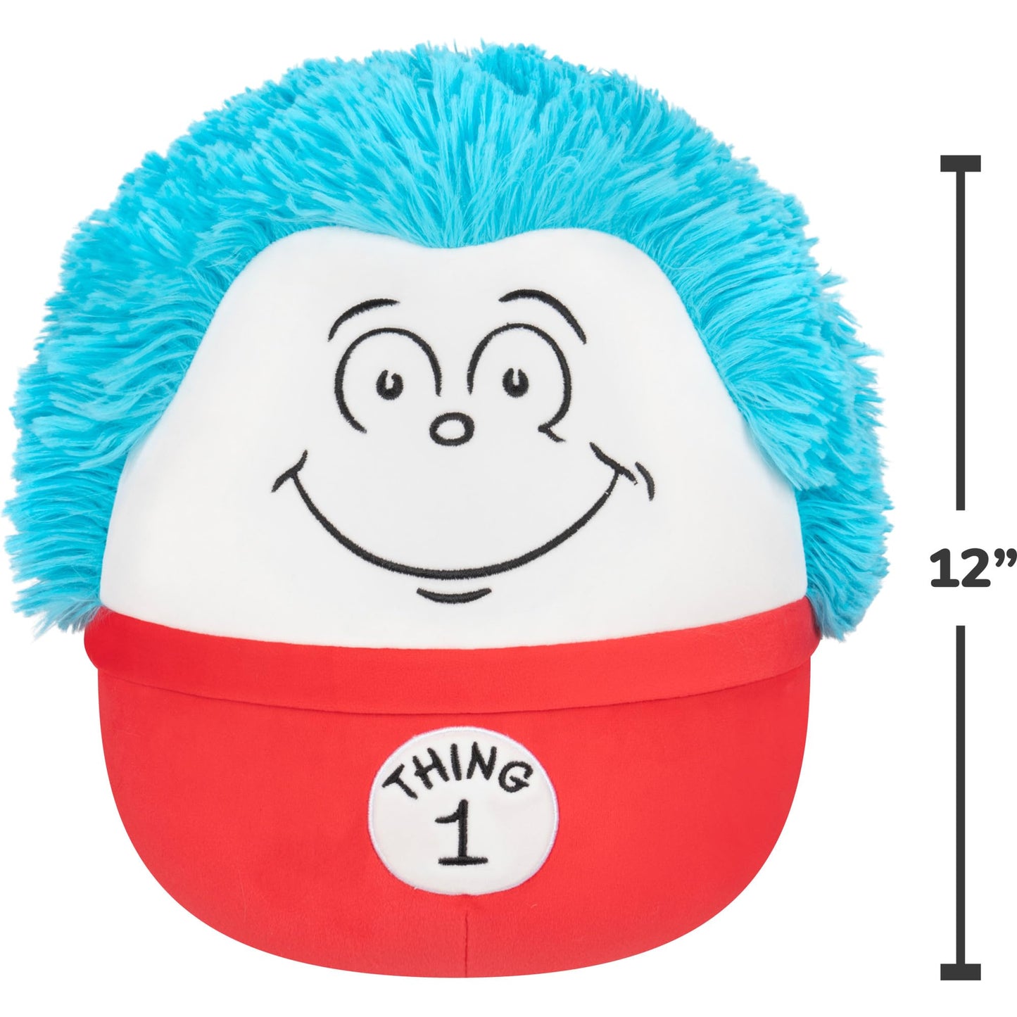 Squishmallows Original The Cat in The Hat 12in Thing 1 - Official Jazwares Plush (Medium-Sized)