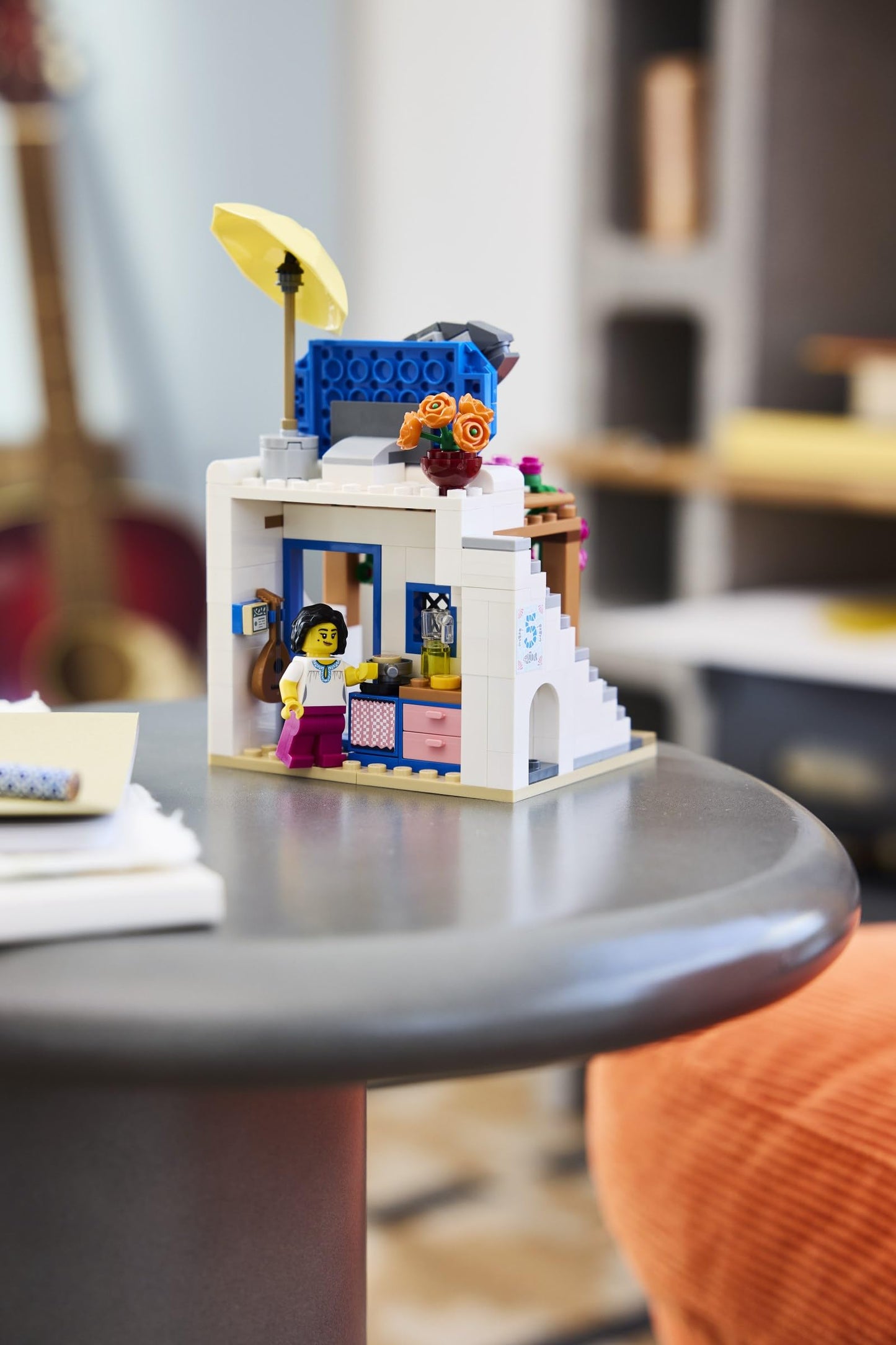 LEGO Restaurants of the World Greece Set #40908 - 254 Pieces, Collectible Greek Taverna Display with Rooftop Fish, Taverna Sign & Greek Minifigure |