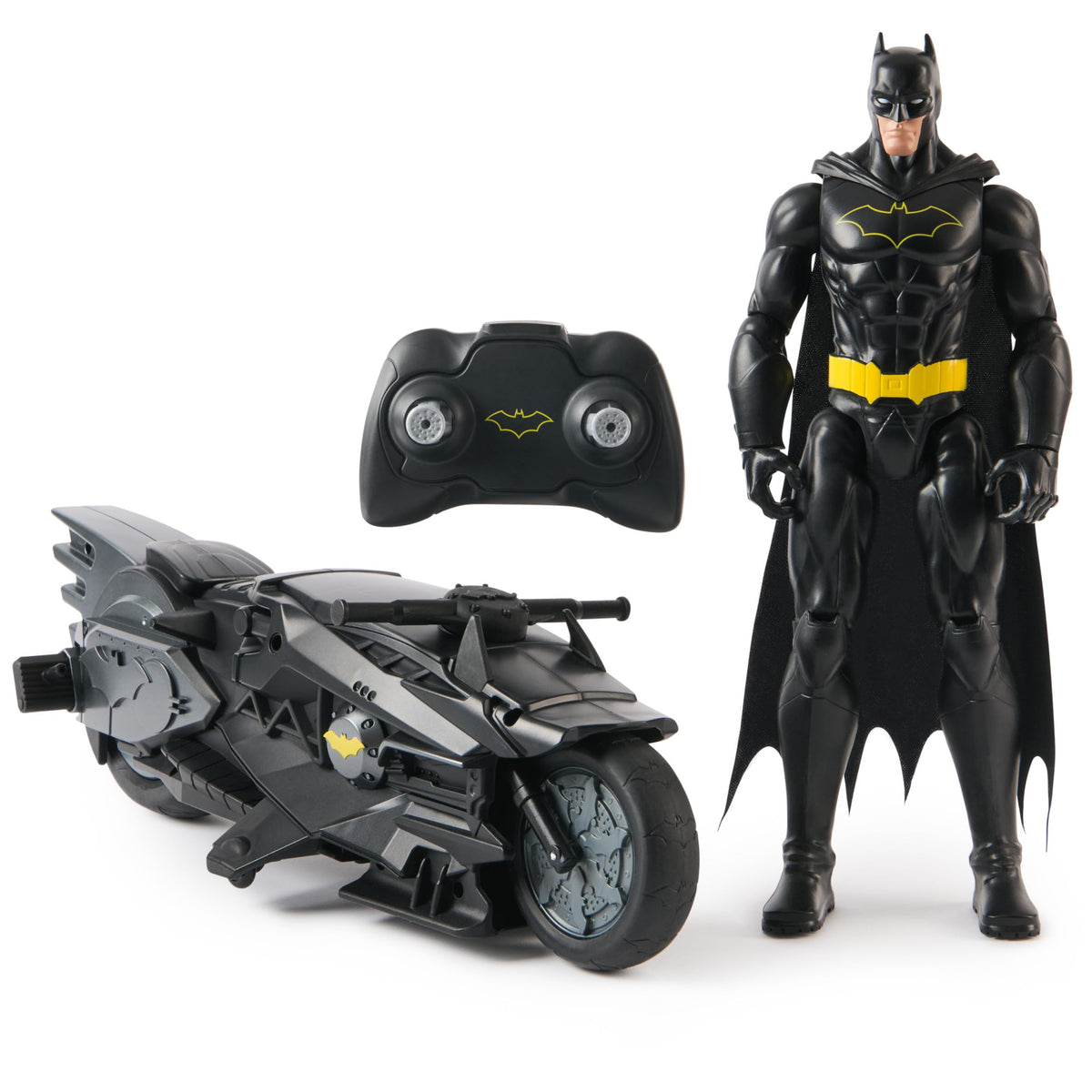 Spin Master DC Comics, Batman, Batcycle + 30 cm Batman Action Figure, from 4 Years