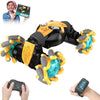 1:12 Gesture Sensing RC Stunt Car, 4WD Hand Controlled Remote Control Twist Cars with Light & Music, 360° Rotate Transform Drift, Gifts for 6-8-12