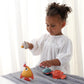 Tolo Bio Funtime Fishing Set | Eco-Friendly Bath Toy for Toddlers | Magnetic Fishing Rod, 3 Bubble-Blowing Fish, Worm | Skill-Building Water Play |