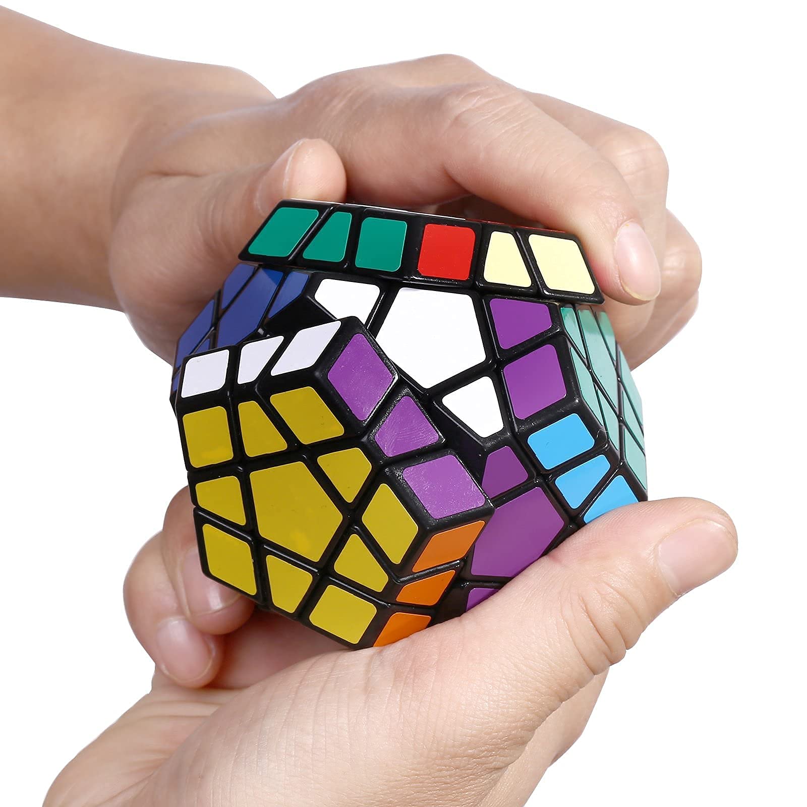Dreampark Megaminx Speed Cube 3x3x3: Pentagonal Speed Cube Puzzle Toy