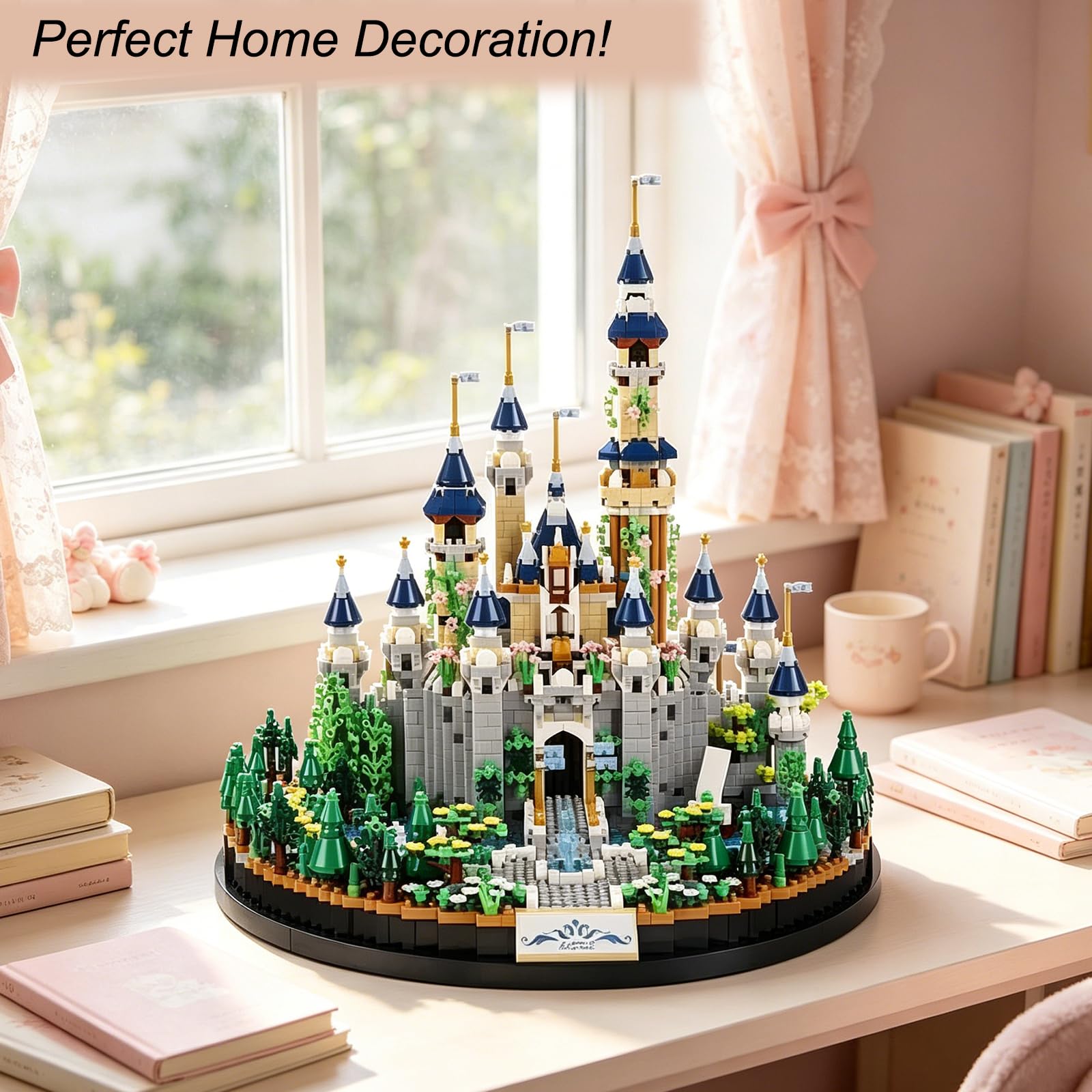 DOLBLOCK Princess Castle Micro Building Set for Adults, Architecture Mini Building Collection Model Kit (Not Compatible with Lego), Unique Gift