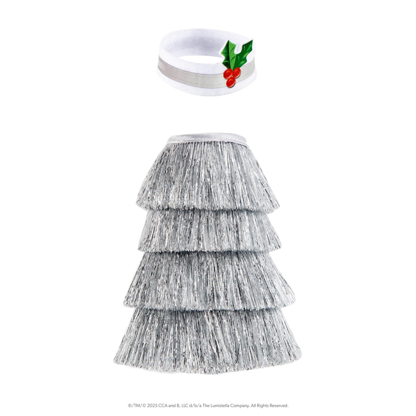 The Elf on the Shelf Claus Couture Collection Tiny Tinsel Dress - Dazzling Vintage Elf Dress - Scout Elf Not Included