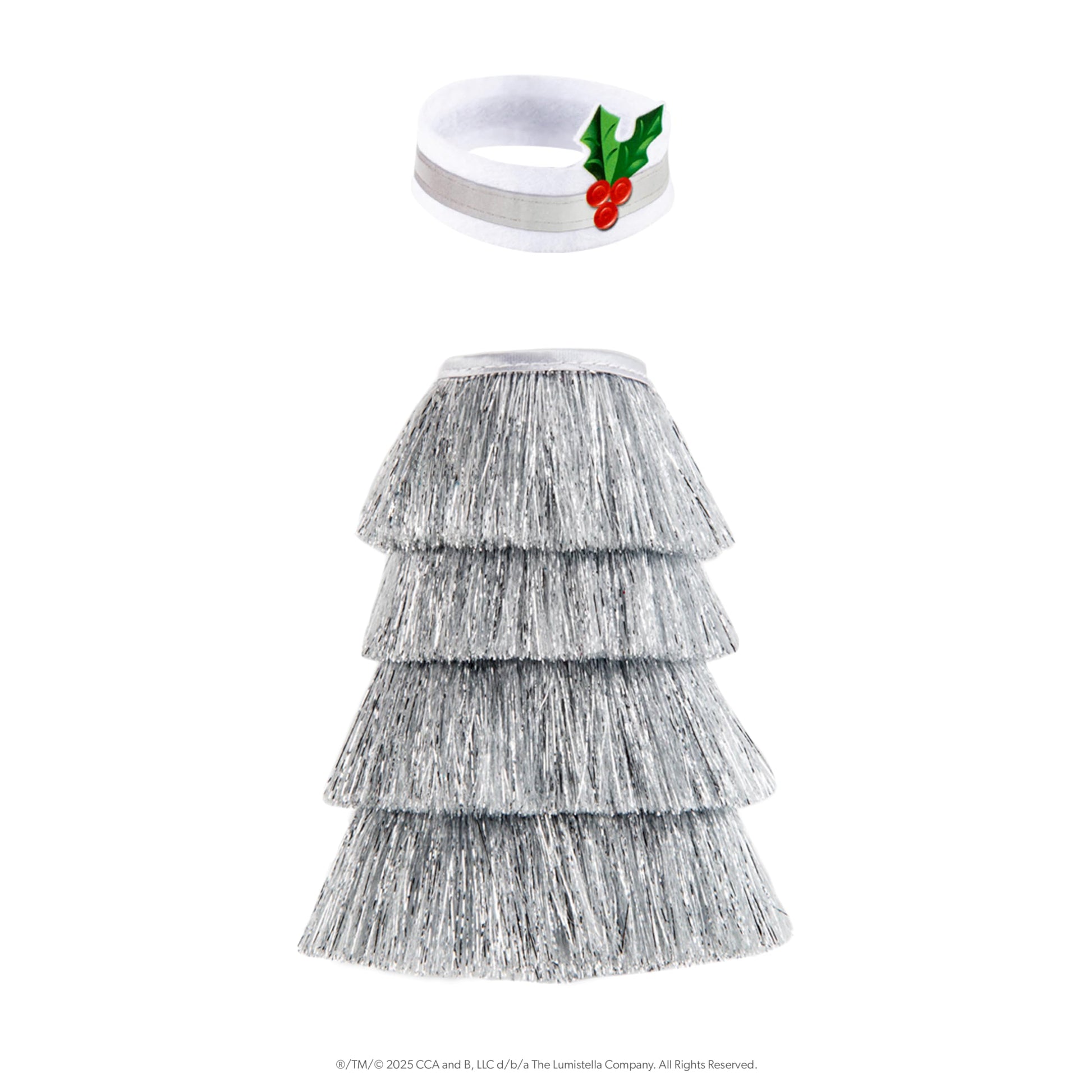 The Elf on the Shelf Claus Couture Collection Tiny Tinsel Dress - Dazzling Vintage Elf Dress - Scout Elf Not Included