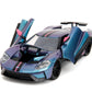 Jada Pink Slips 1:24 W7 2017 Ford GT Die-Cast Car, Toys for Kids and Adults (Metallic Purple/Blue)