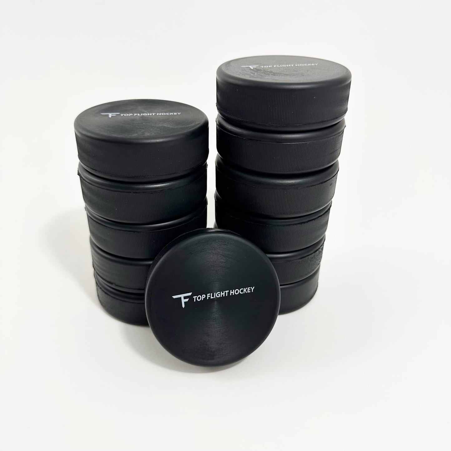 12 Pack Foam Hockey Pucks with Mesh Carry Bag Indoor Safe