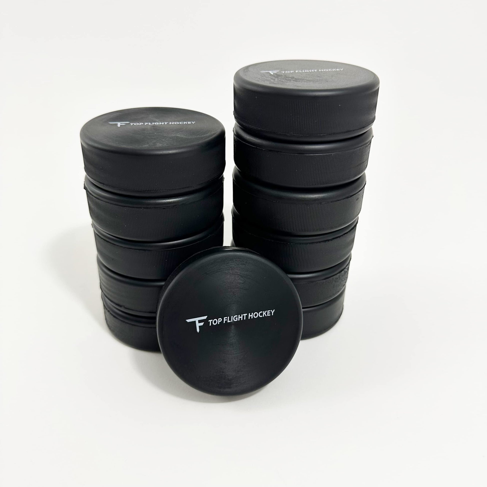 12 Pack Foam Hockey Pucks with Mesh Carry Bag Indoor Safe
