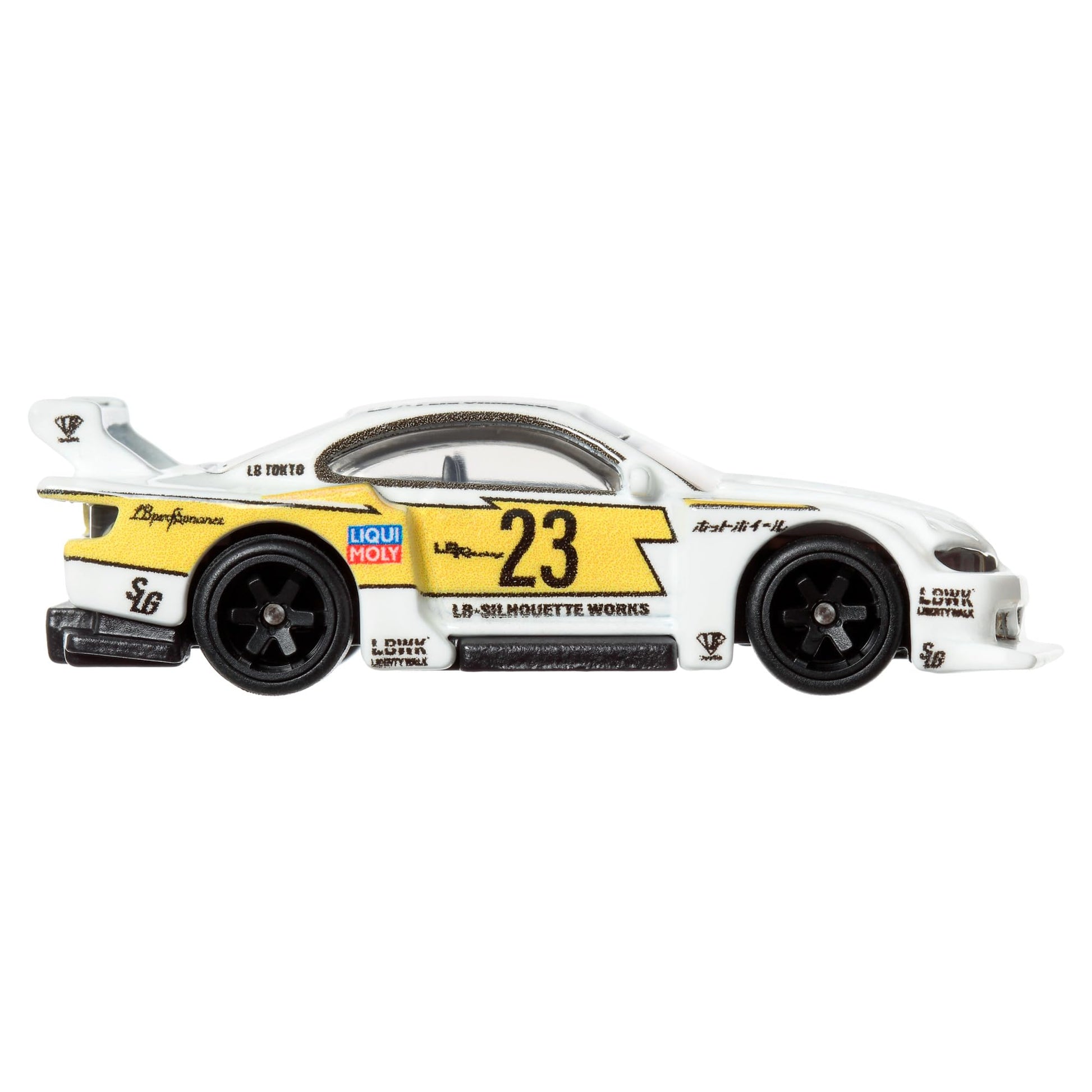 ???(MATTEL) Hot Wheels HRT64 Boulevard LB Super Silhouette Nissan Silvia (S15) [Mini Car] 3 Years Old and Up, White