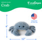 The Petting Zoo Crab Stuffed Animal Plushie, Gifts for Kids, Fuzzlez Sealife Animals, Blue Crab Plush Toy 12 Inches