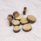 Aorvoras Miniature Wooden Stepping Stones, 10PCS, Natural Real Wood Slices, Brown, Rustic/Natural, 1:12 Scale, For Miniature Fairy Garden, Gnome
