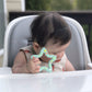 Jimibaby Silicone Star Teether, The First Teething Toy for Baby Boys and Girls,100% BPA Free, Easy to Hold, Freezer Safe (Mint Star)