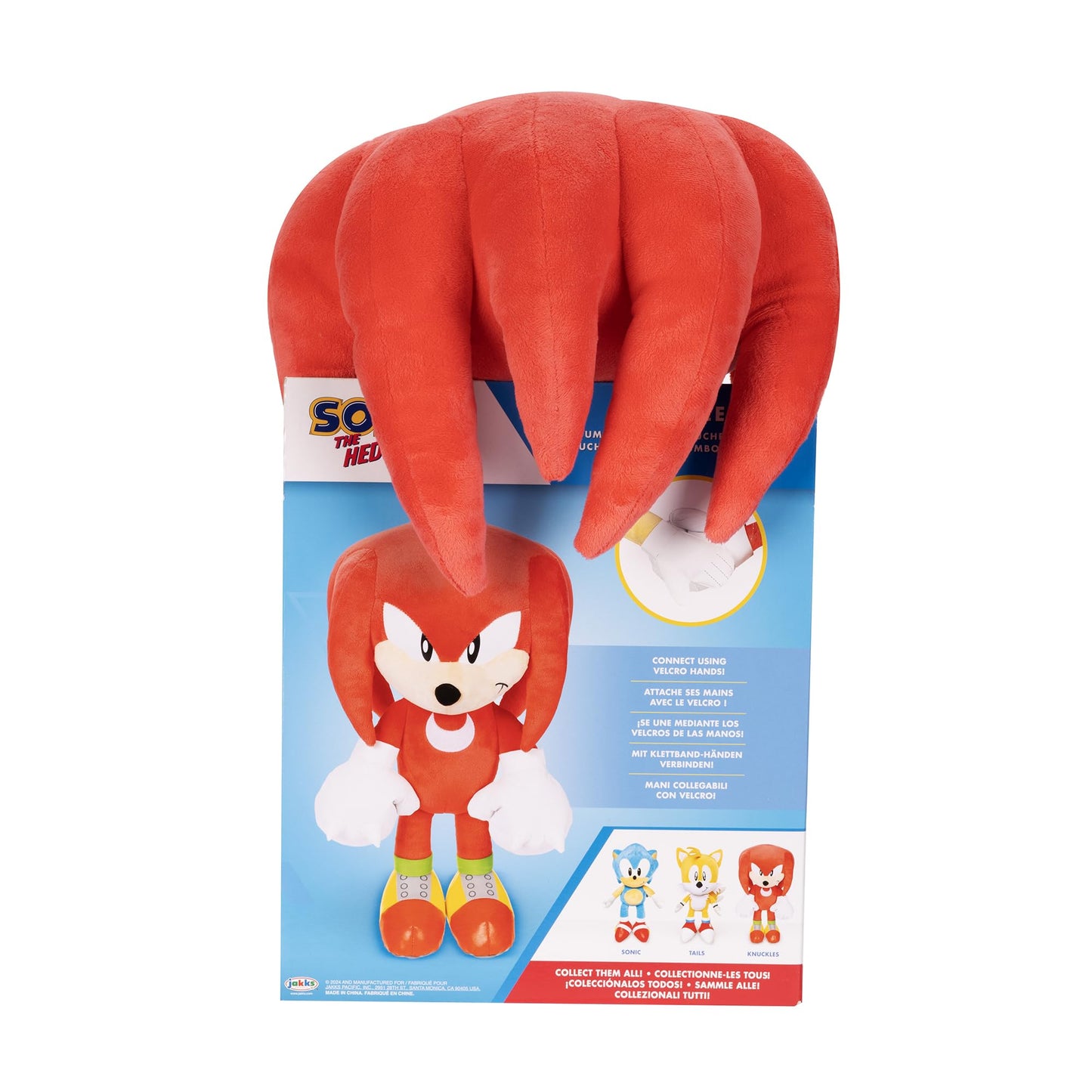 Sonic The Hedgehog Jumbo Plush Knuckles 18 Inches Tall