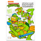 Teenage Mutant Ninja Travel Activity Kit for Kids w Drawstring Bag Bundle