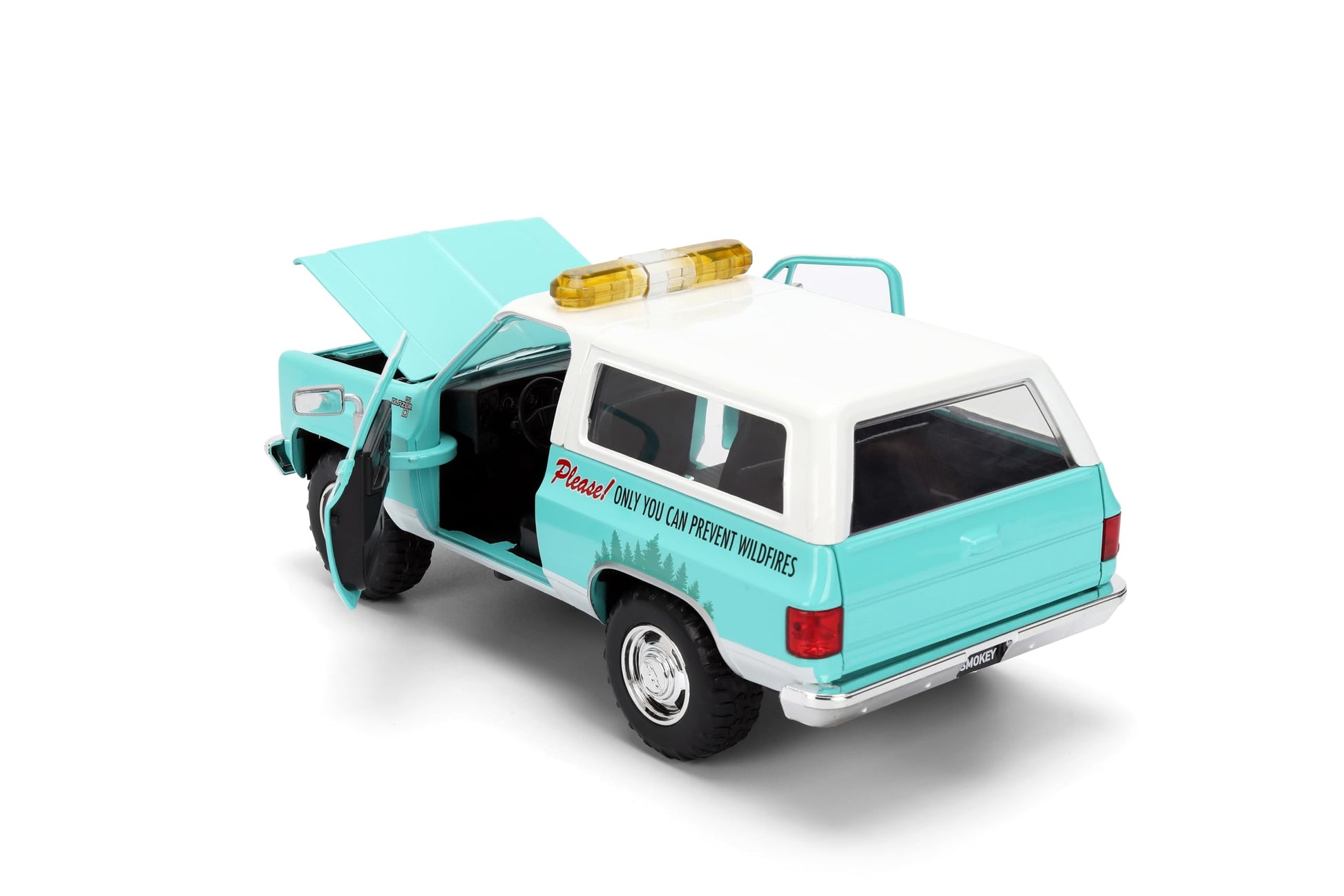 Jada Smokey Bear 1980 Chevy Blazer Die-Cast Car Toys - Smokey Bear Figure - Age 8+