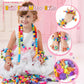 Atoymut 600Pcs Pop Beads, Jewelry Making Kits for Toddlers, Arts and Crafts Supplies for Kids Ages 4-8, Necklace, Bracelet, Ring, Creative DIY Toys
