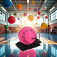 Rose Red Baseball Wrist Ball Wristband Sports Balls on a String Toy Includes Basketball, Baseball and Football Return Rubber Rebound Ball for Boys