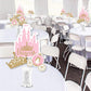 Big Dot of Happiness Little Princess Crown - Pink and Gold Princess Baby Shower or Birthday Party Centerpiece Sticks - Showstopper Table Toppers - 35