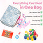 TYITALK Mahjong Tile Set with 166 Premium Mahjong Tiles, Complete Set with Carrying Bag for Family Game Nights and Friendly Competition
