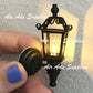 1:12 Scale Dollhouse Miniature Sconce Carriage lamp LED Exterior Light