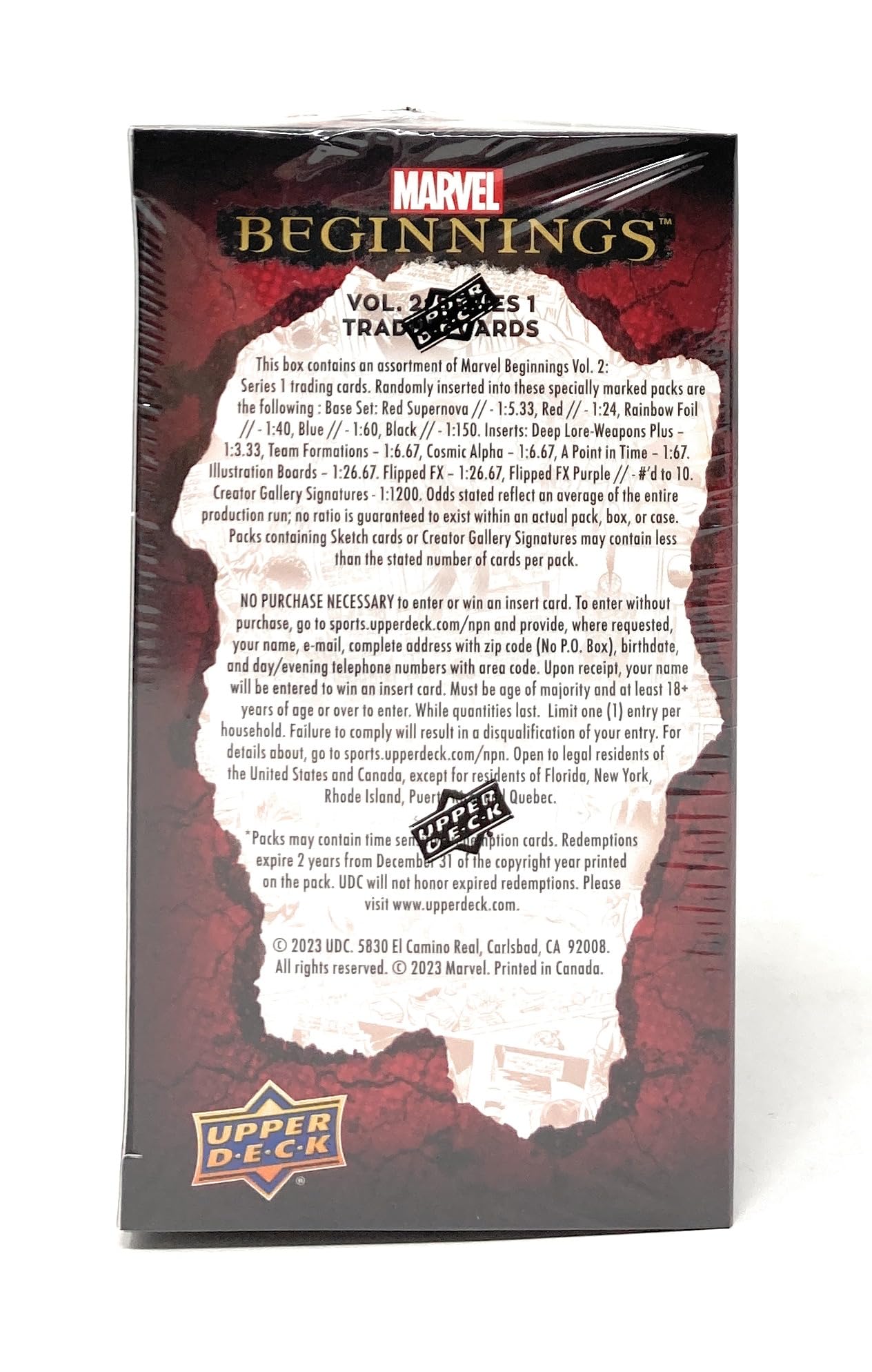 Upper Deck Marvel Beginnings Volume 2: Series 1 Trading Card Blaster Box