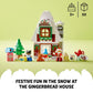LEGO DUPLO Santa's Gingerbread House Building Set, Christmas Toy for 2 Year Old Boys and Girls, Includes Santa Claus Figure, Stocking Filler Idea