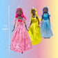 Princess Doll Set for Girls, 3 Little Dolls for Dollhouse Fairy Tale | 11.5” Princess Dolls for 3-12 Year Old Girls | Princess Toy Dolls with Pretty